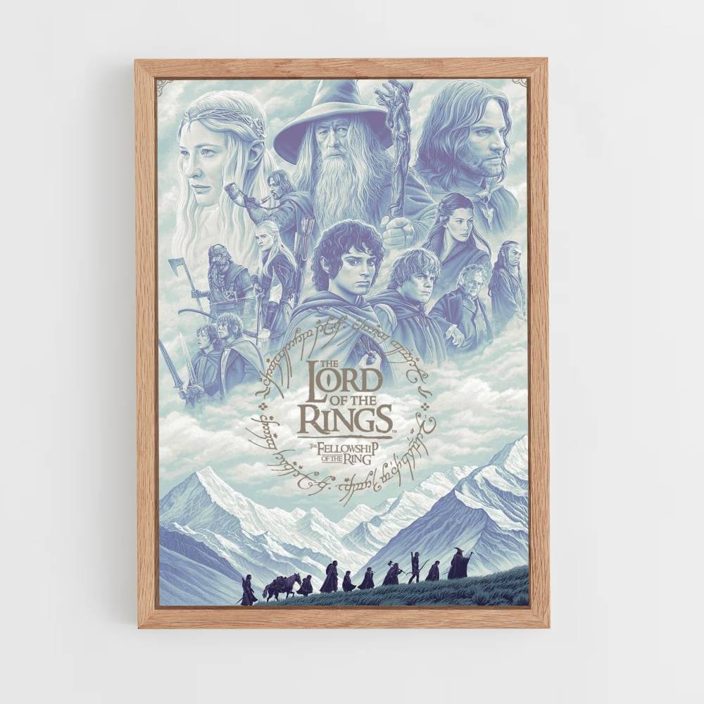 Póster LOTR Azul