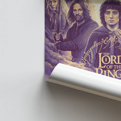 Póster LOTR Púrpura