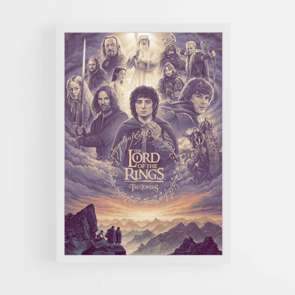 Póster LOTR Púrpura