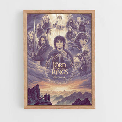 Póster LOTR Púrpura