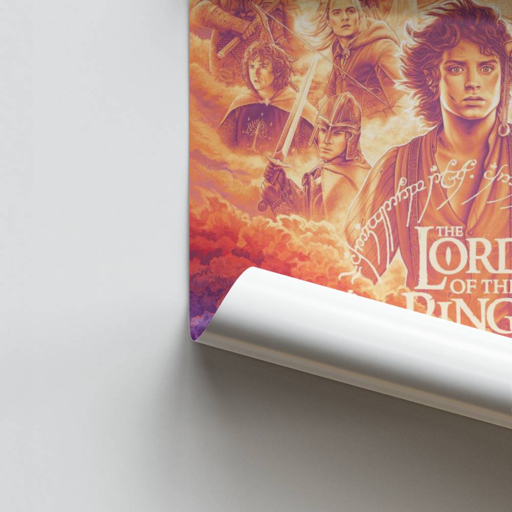 Póster LOTR Naranja