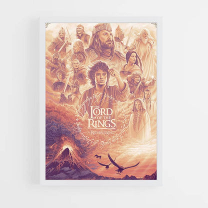 Póster LOTR Naranja