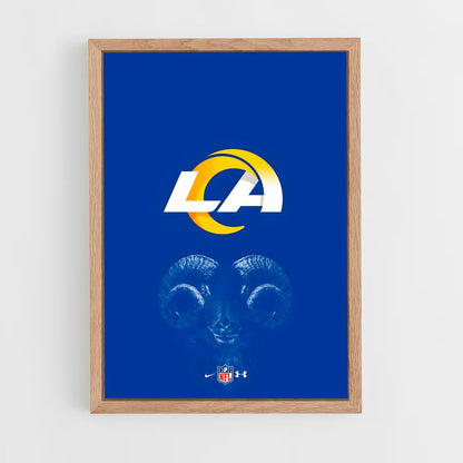 los-angeles-rams-7 cadre Bois clair