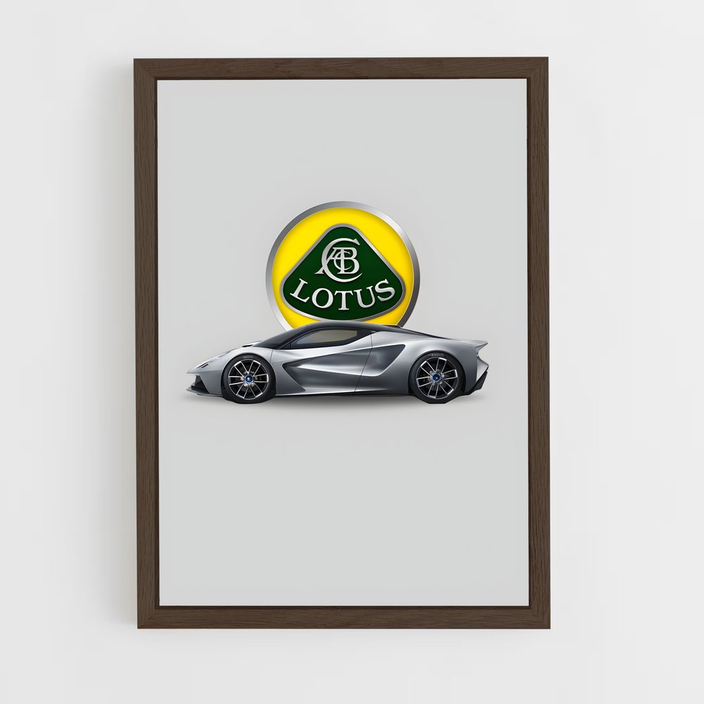 lotus-9 cadre Bois foncé