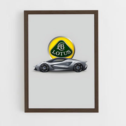 lotus-9 cadre Bois foncé