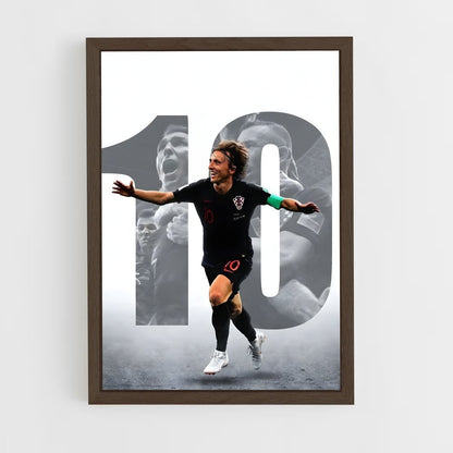 luka-modric-11 cadre Bois foncé