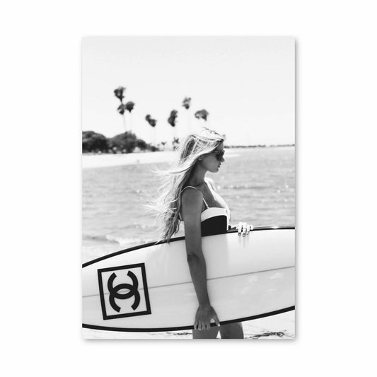 Póster Chanel Surf Blanco