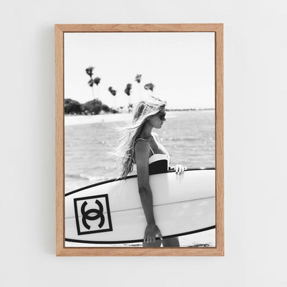 Póster Chanel Surf Blanco