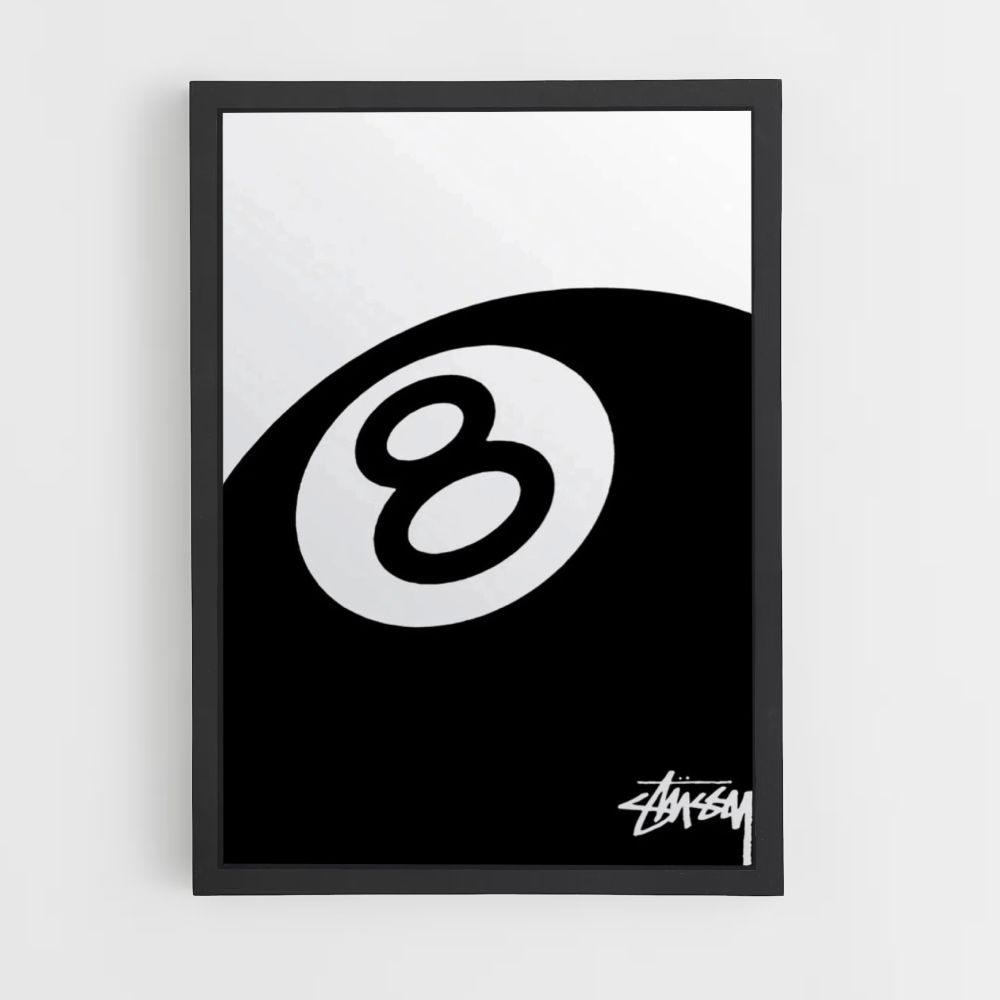 Póster Stussy Billar 8