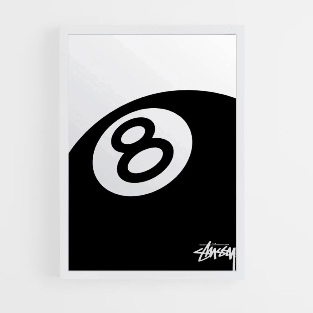 Póster Stussy Billar 8