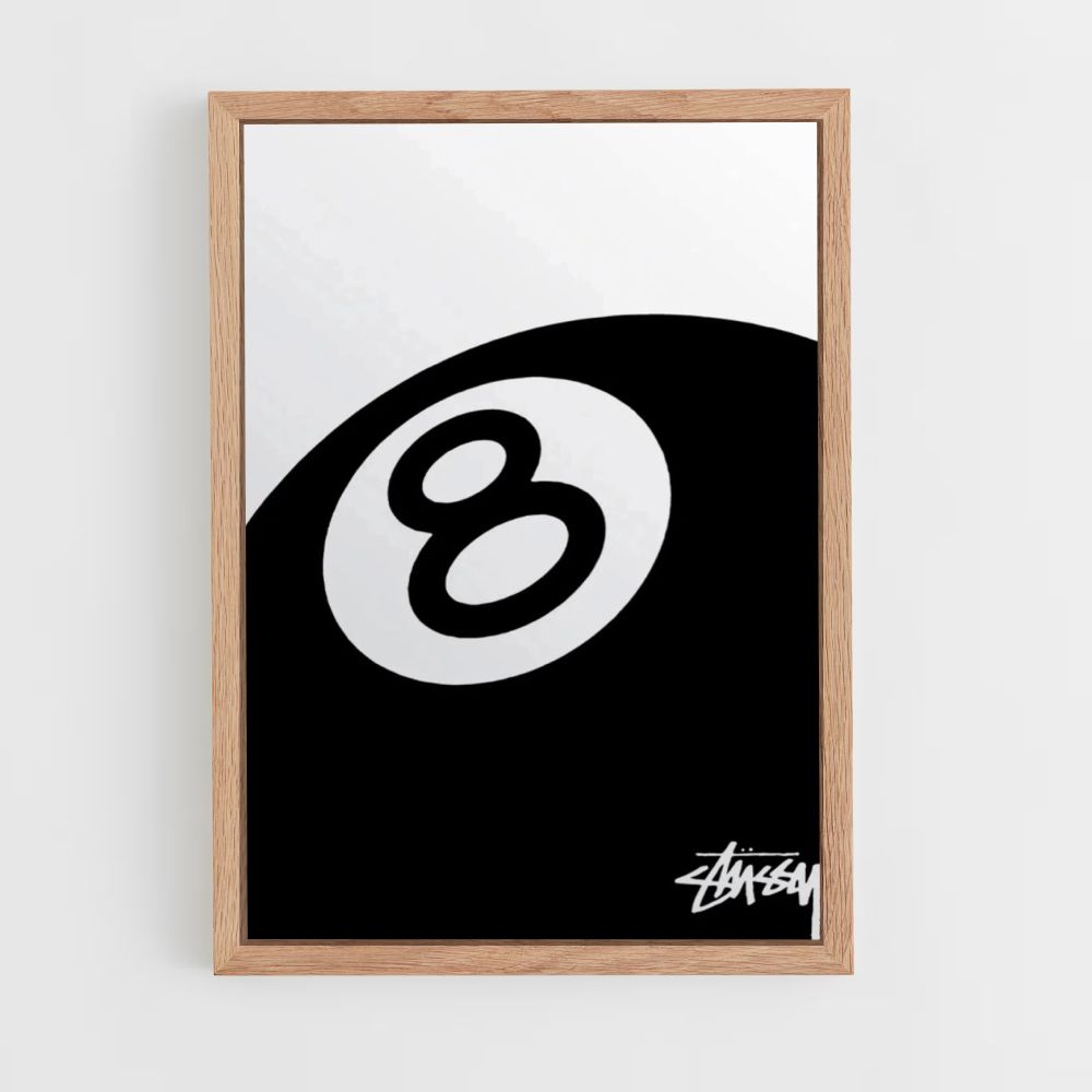 Póster Stussy Billar 8