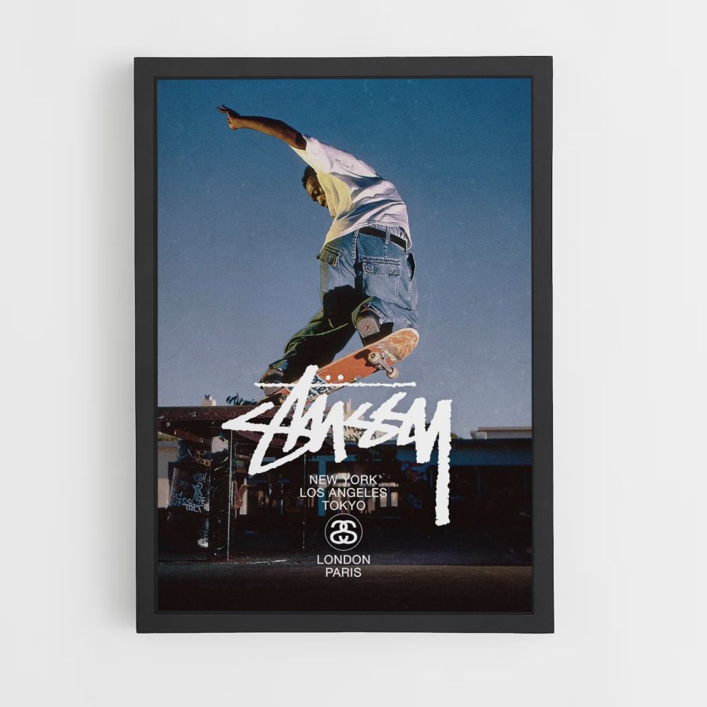 Patín Stussy Póster