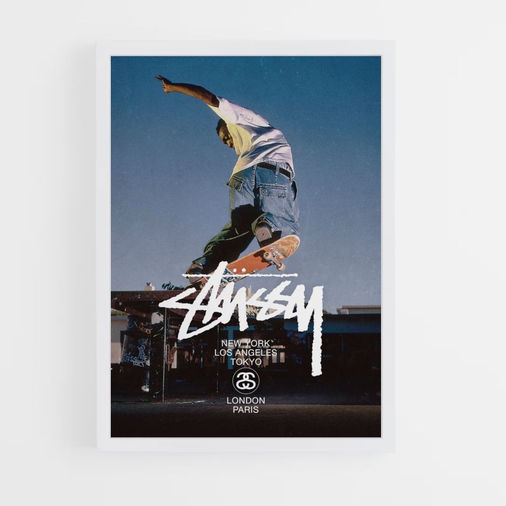 Patín Stussy Póster