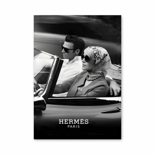 Póster Hermès París Coche