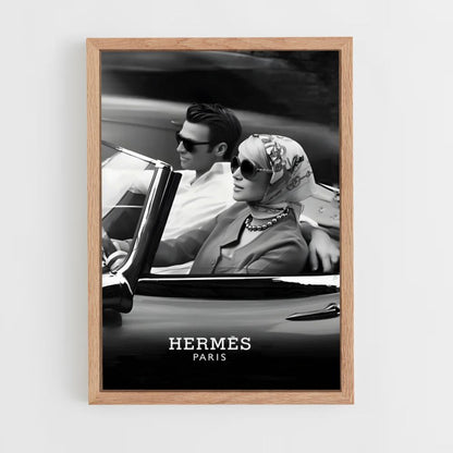 Póster Hermès París Coche