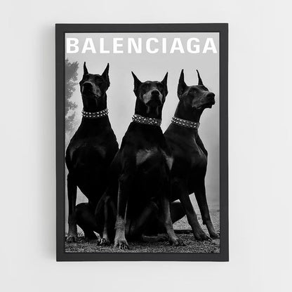 Perro Balenciaga Póster