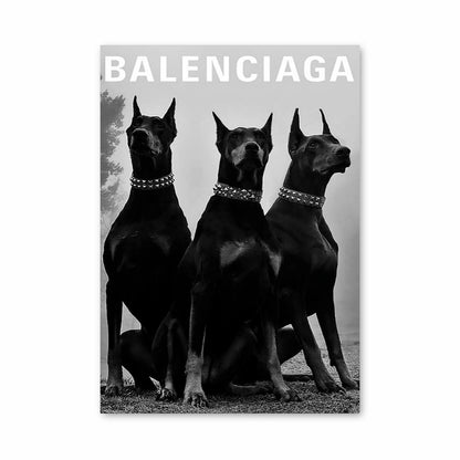 Perro Balenciaga Póster