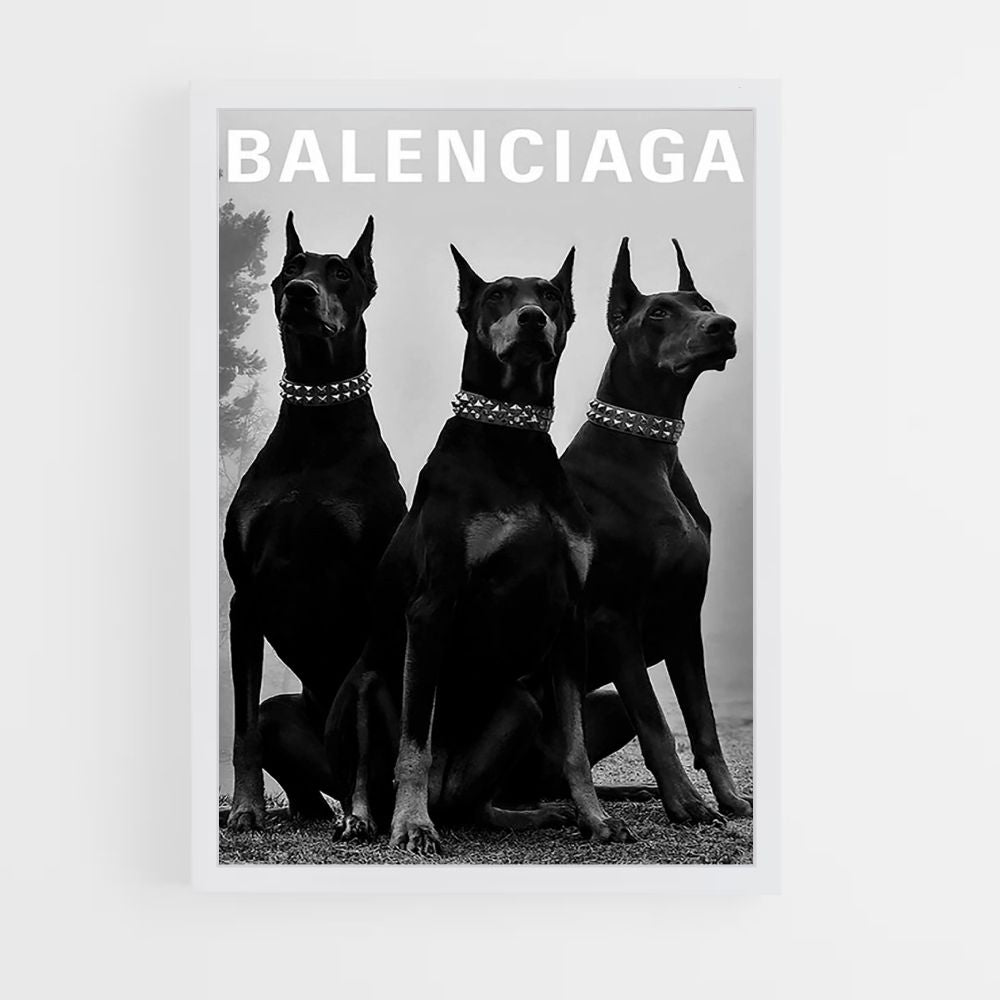 Perro Balenciaga Póster