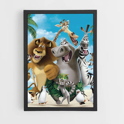 Póster Animales Madagascar