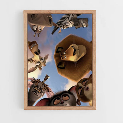 Póster Personajes Madagascar