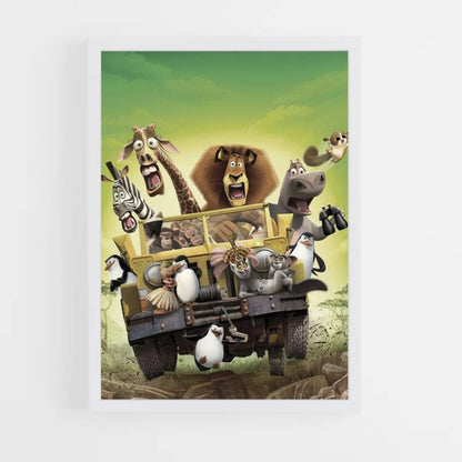 Póster Jeep de Madagascar