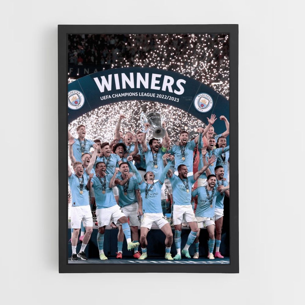 Celebración del Manchester City Póster