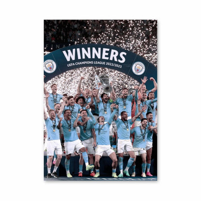 Celebración del Manchester City Póster