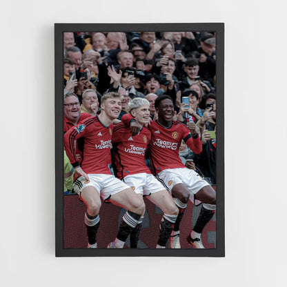 Equipo del Manchester United Póster