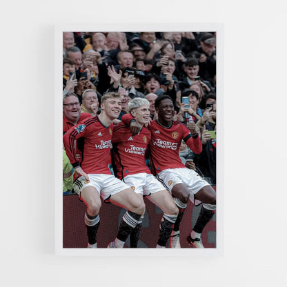 Equipo del Manchester United Póster