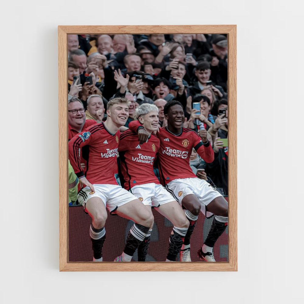 Equipo del Manchester United Póster