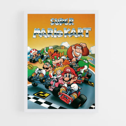 Póster Mario Kart Retro