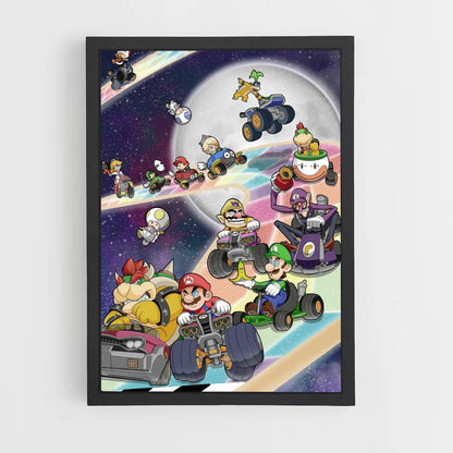 Mario Kart Arcoiris Póster