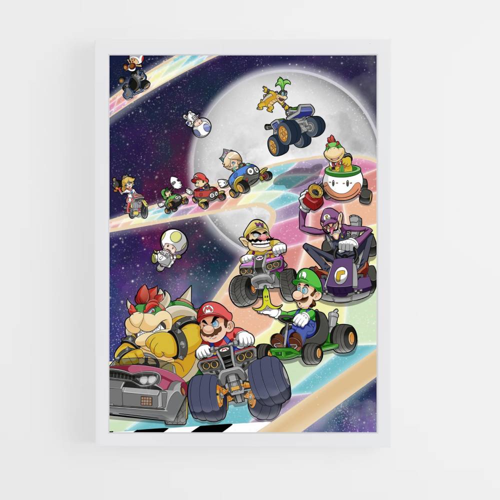 Mario Kart Arcoiris Póster