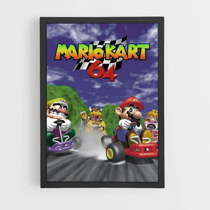 Póster Mario Kart 64