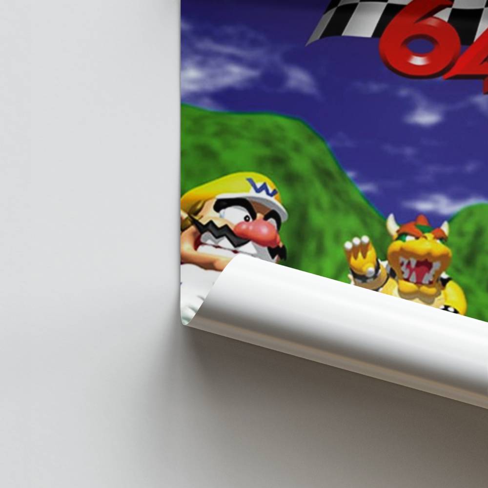 Póster Mario Kart 64