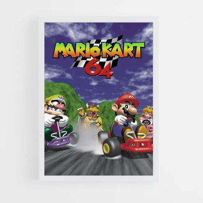 Póster Mario Kart 64