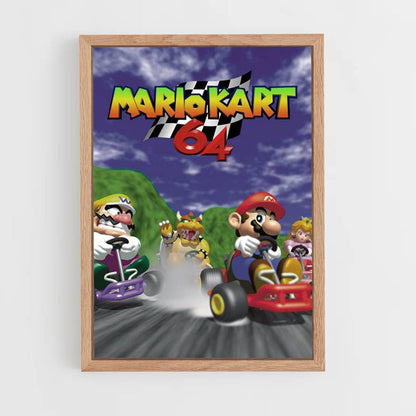 Póster Mario Kart 64