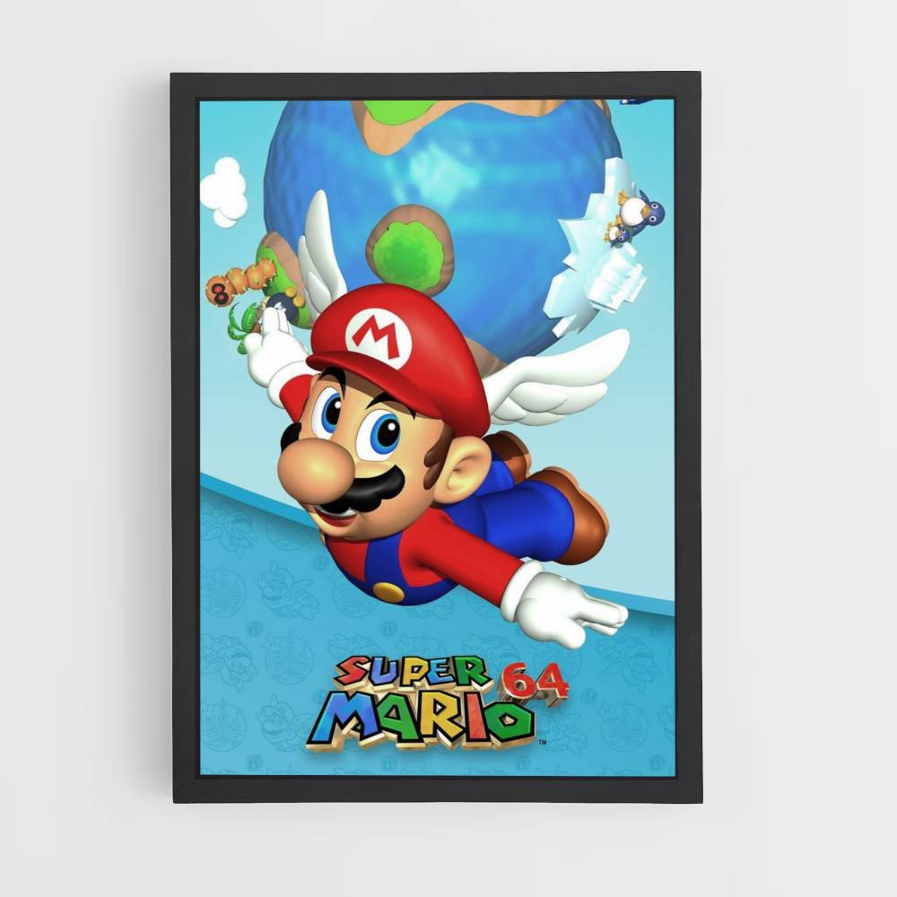 Póster Súper Mario 64