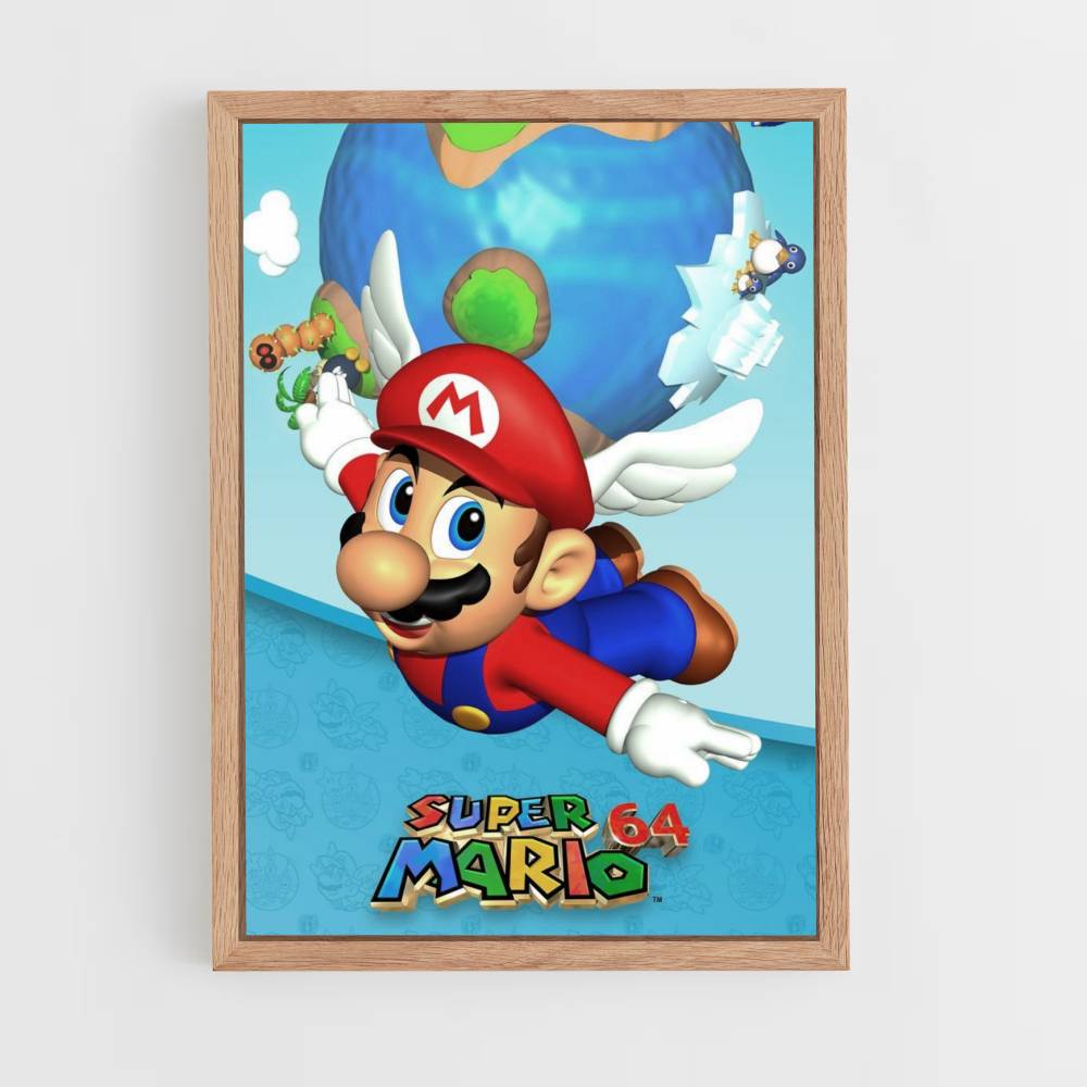 Póster Súper Mario 64