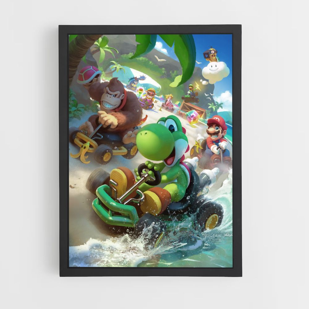 Póster Mario Kart Yoshi