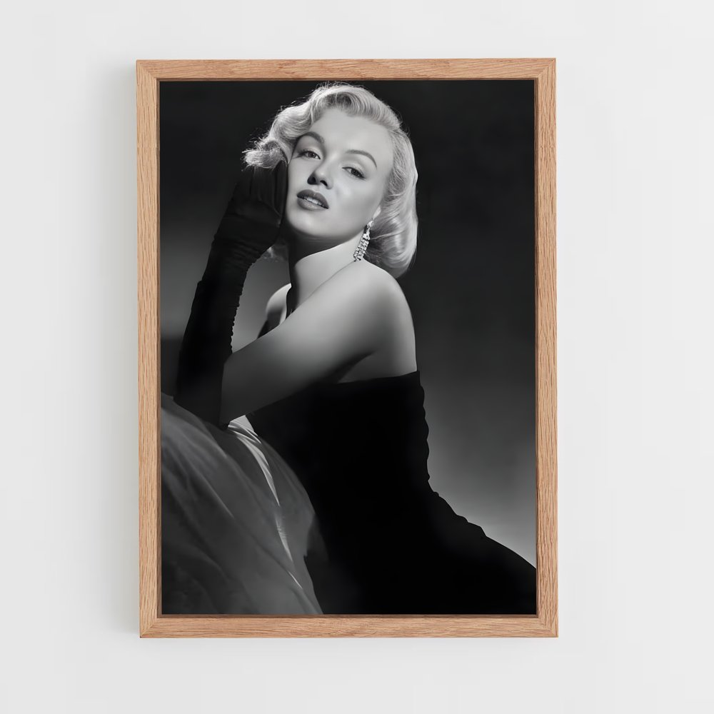 marylin-monroe-4 cadre Bois clair