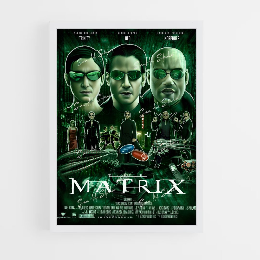 matrix-4 cadre Blanc