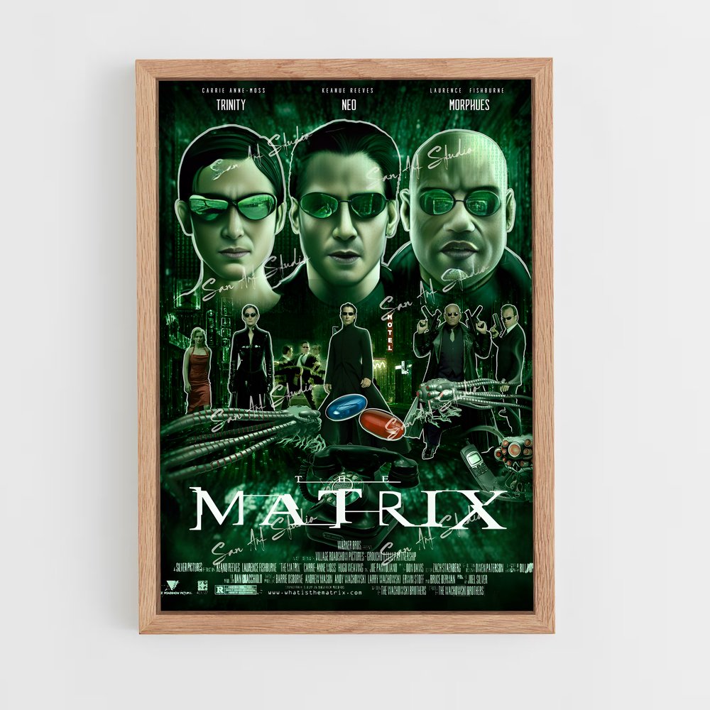matrix-4 cadre Bois clair