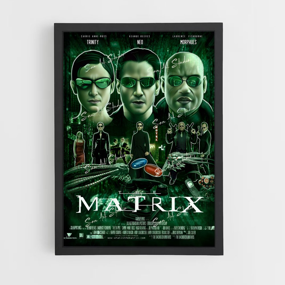 matrix-4 cadre Noir