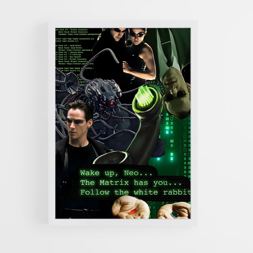 matrix-9 cadre Blanc