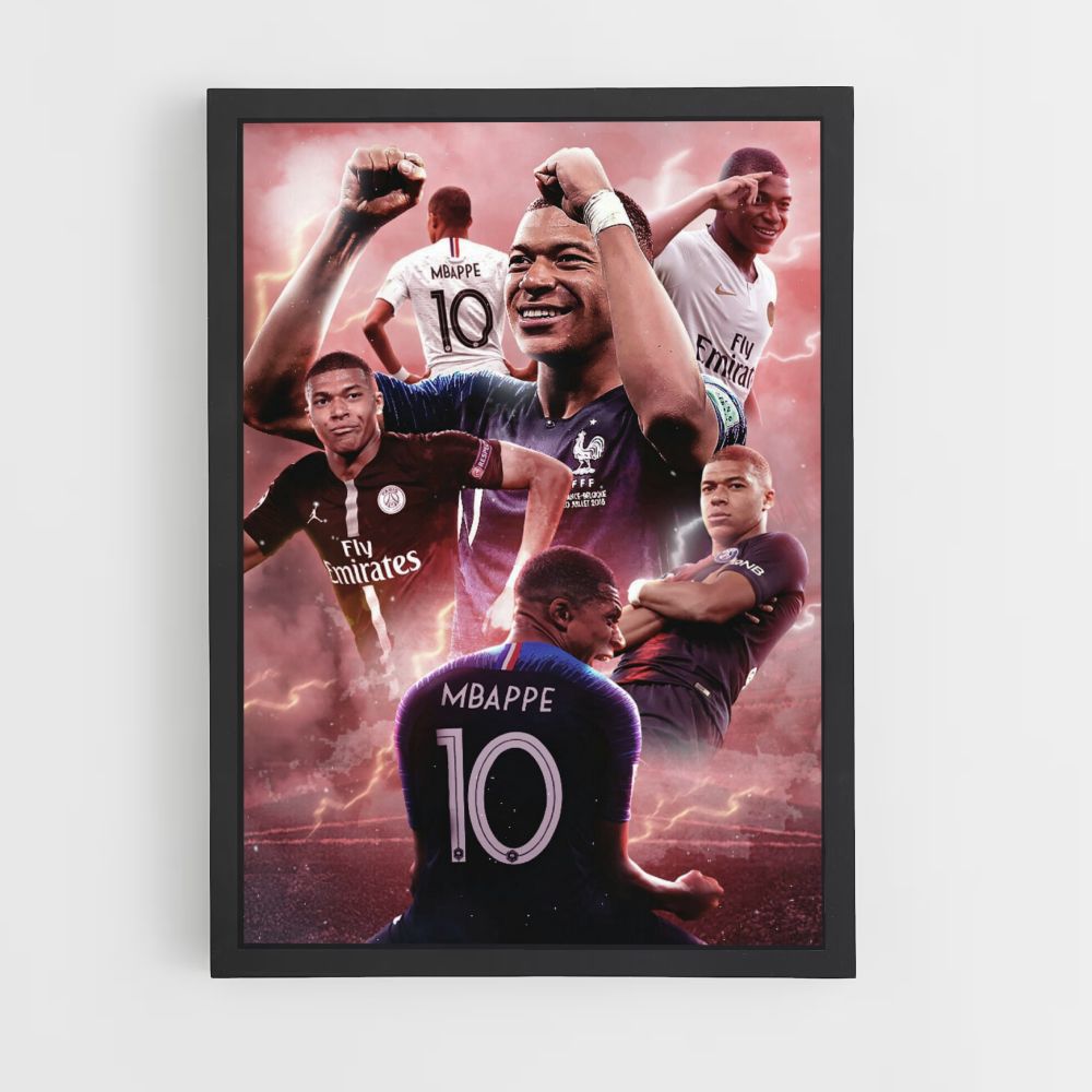 Póster Mbappé Collage