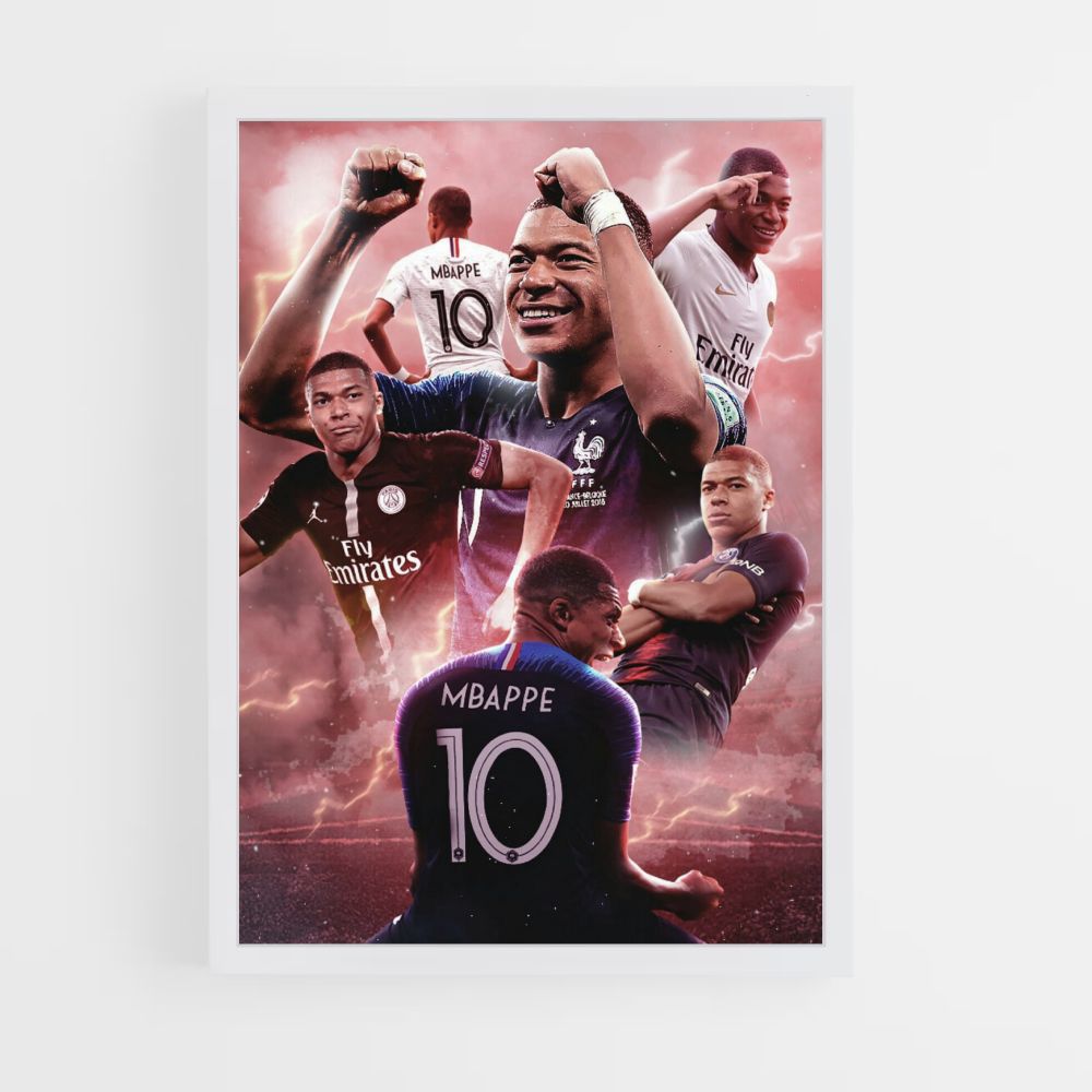 Póster Mbappé Collage