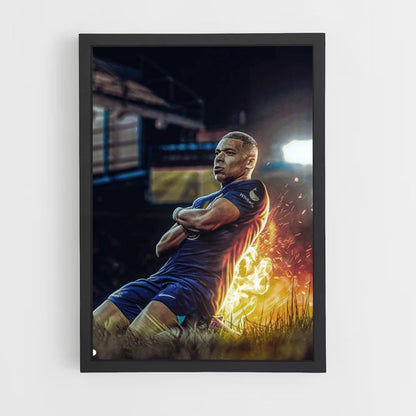 Póster Mbappé Fuego