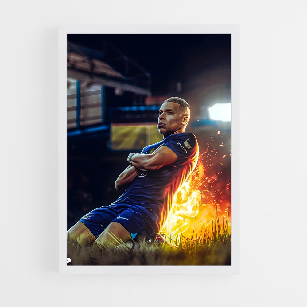 mbappe-5 cadre Blanc