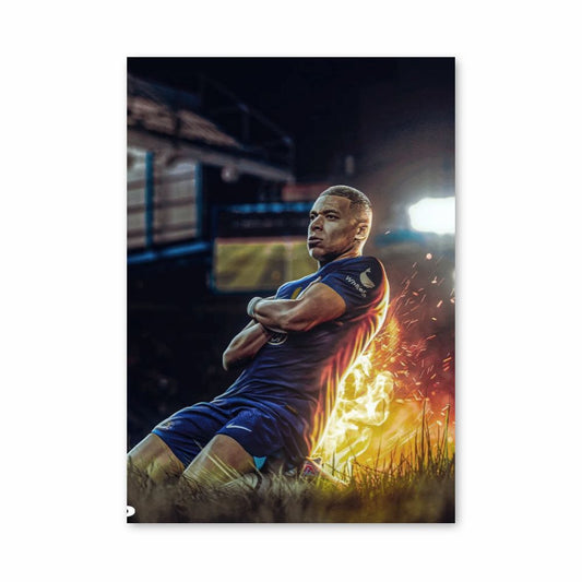 Póster Mbappé Fuego